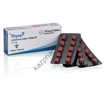 Thyro3 (Трийодтиронин) Т3 Alpha Pharma 30 таблеток (1таб 25 мкг) - Тараз