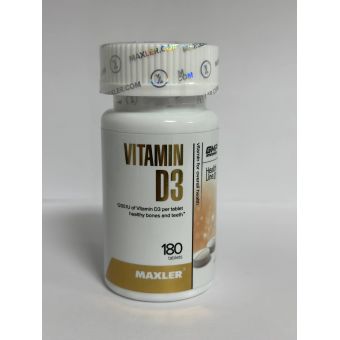 Витамин D3 Maxler 180 таблеток 1200 ME Тараз